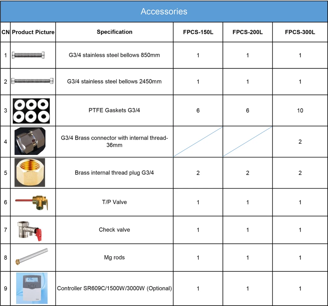 Easy to Install Indirect Solar Collector Hot Water Pumping Heating System