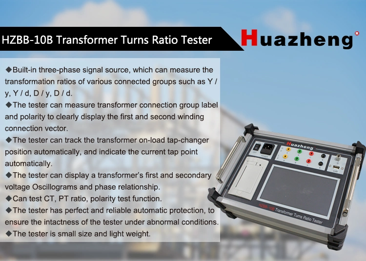 3 Phase TTR Tester Automatic Transformer Turns Ratio Group Tester