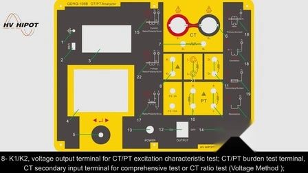 Analisador de teste de curva característica excitante HVHIPOT CT/PT com tensão excitante de 30kV