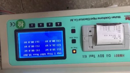 Equipamento de teste dielétrico de óleo transformador Testador de força dielétrica de alta tensão Testador automático de óleo Bdv