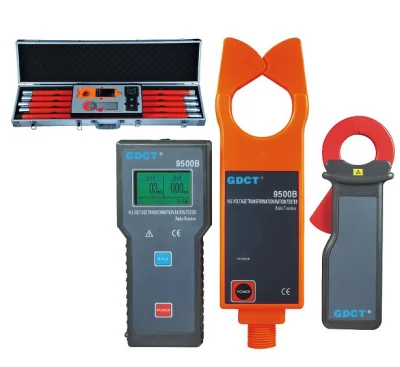 HVHIPOT GDCT-9500B Wireless HV LV CT Turns Ratio Tester TTR com alicate amperímetro